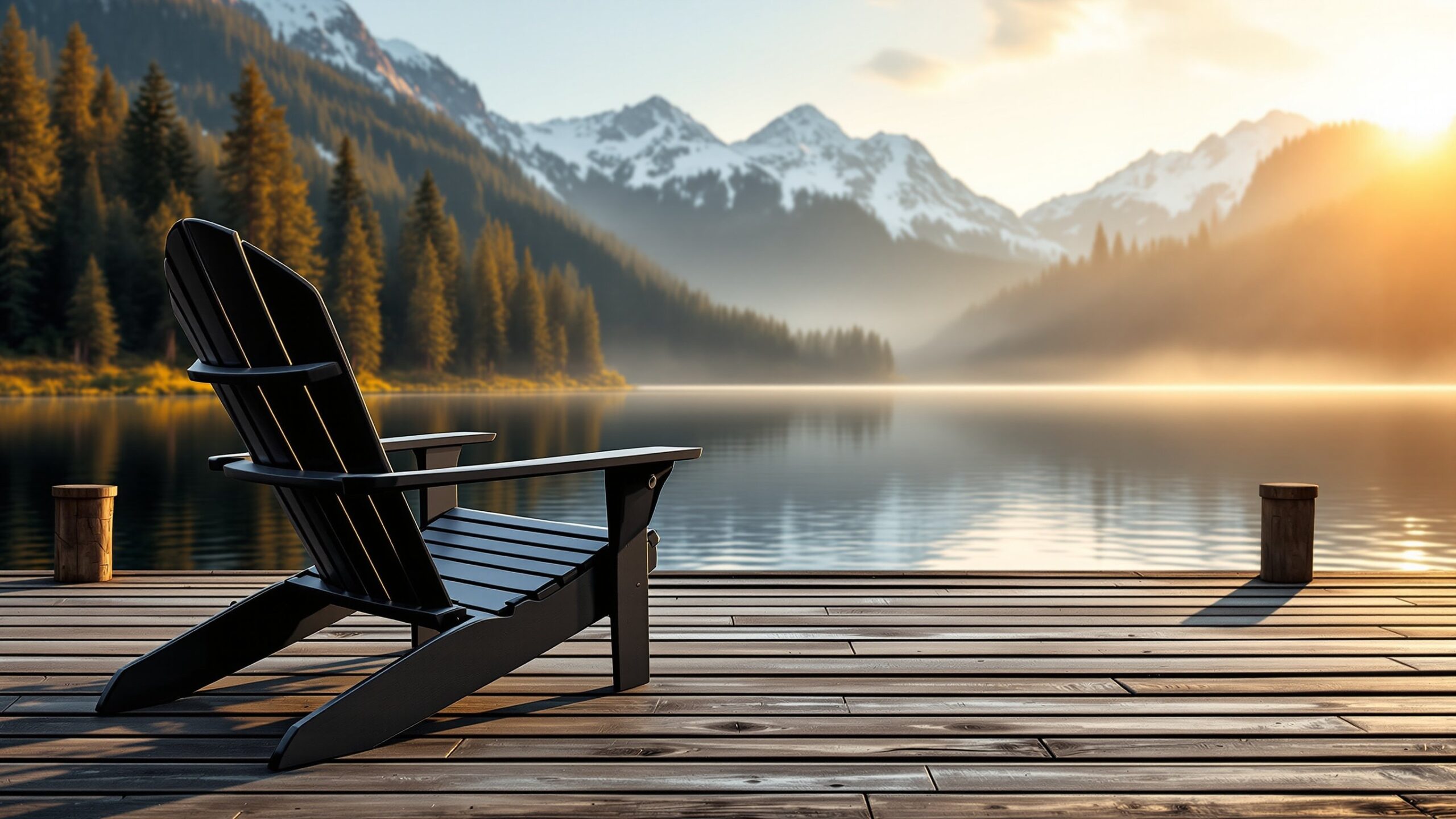 Black Adirondack Chairs: Modern Elegance Outdoors