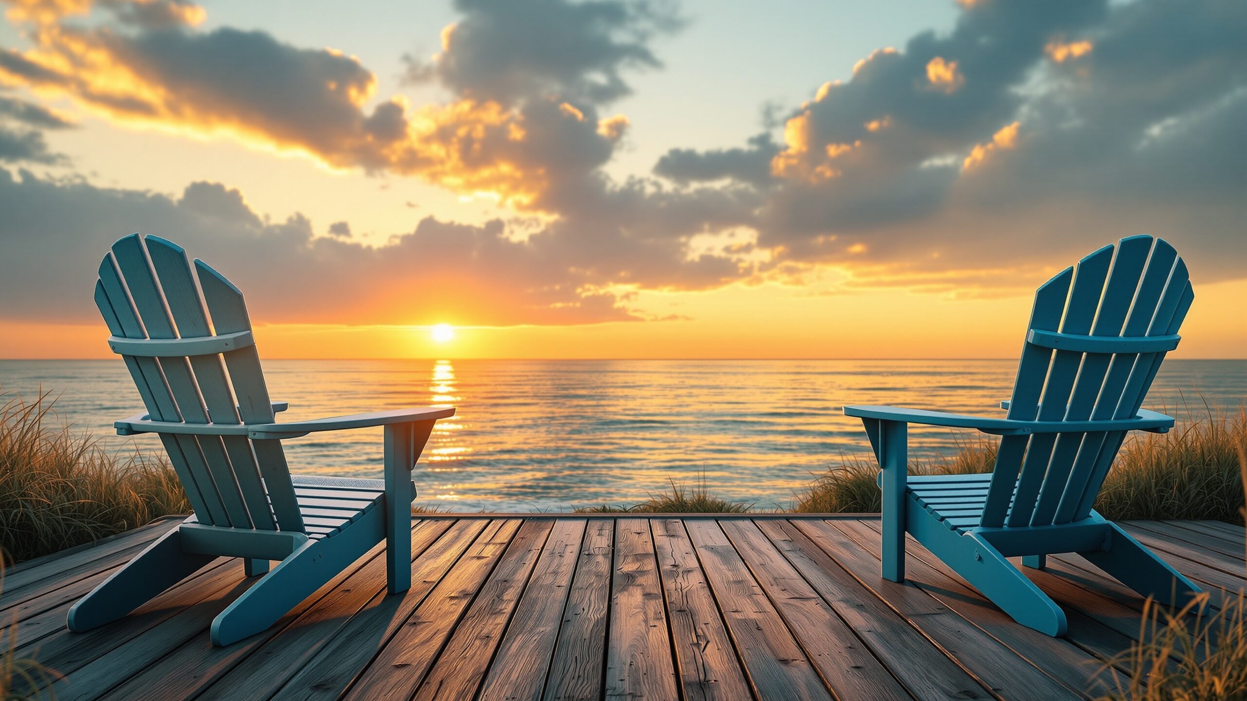 Coastal Blue Adirondack Chairs: Perfect for Beach Vibes