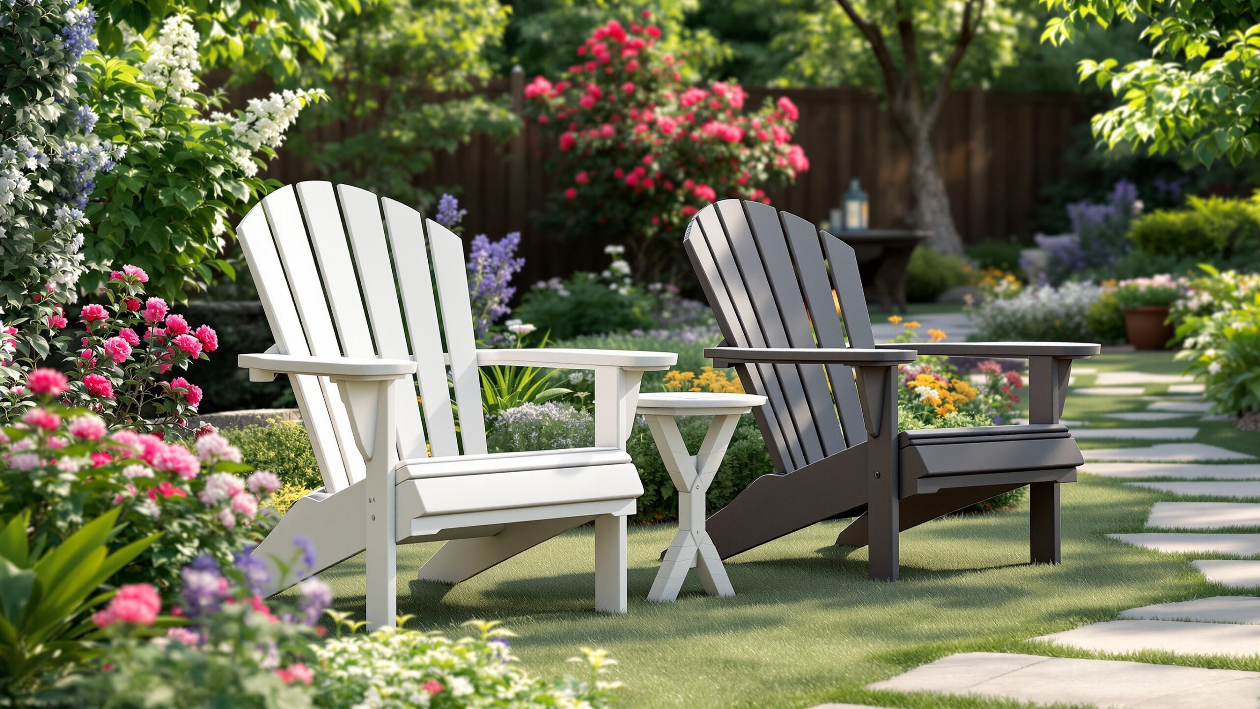 Two-Tone Adirondack Chair Color Ideas for Style Contrast