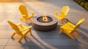 Vibrant Yellow Adirondack Chairs for Summer Cheer